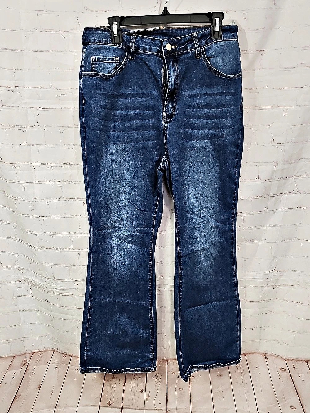 Straight Leg Jeans Blue Size 2XL